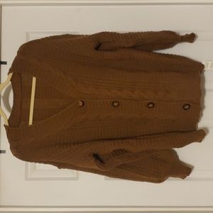 Brown chunky cardigan